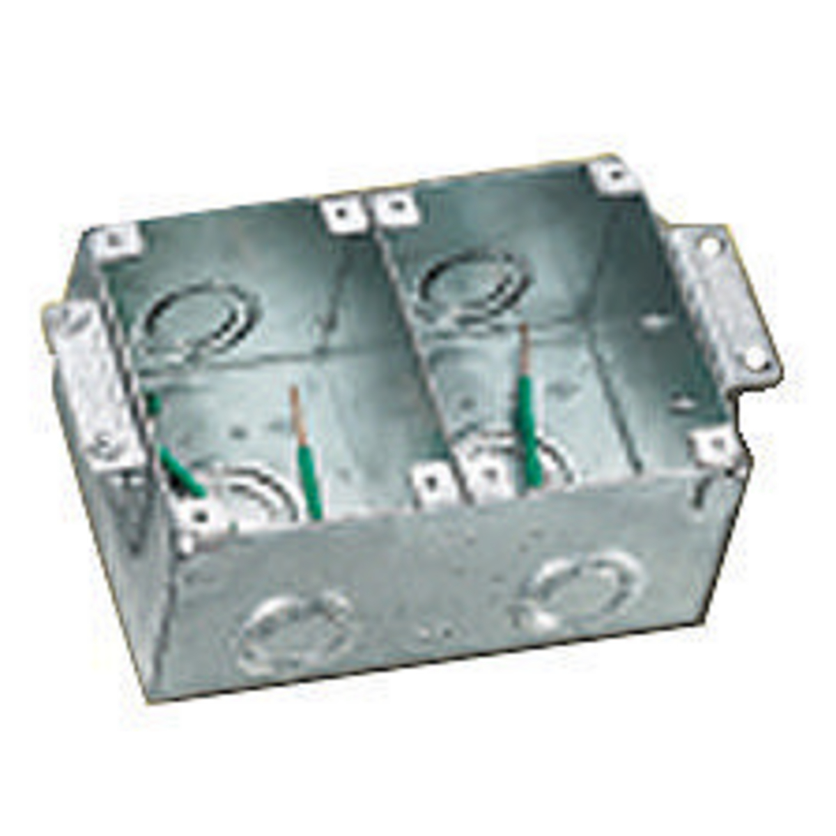 Image of 2G RECT METAL FLOOR BOX