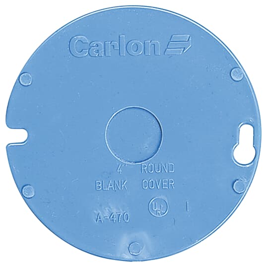 4 Inch Pvc Solid Cover A470D — 4 INCH ROUND COVER W/.5 INCH KOS | Turtle