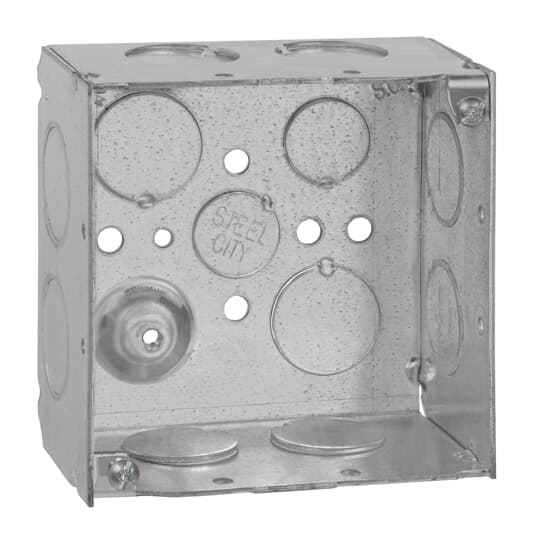 Image of STEEL ELECT. 4SQ 2-1/8D BOX