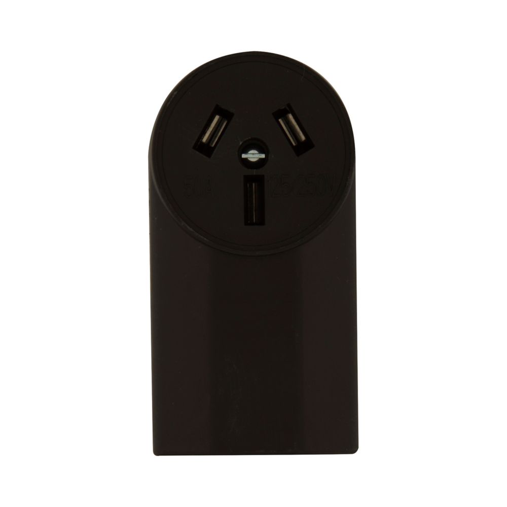 Image of 50A 125/250V BLK RNG PWR RCPT