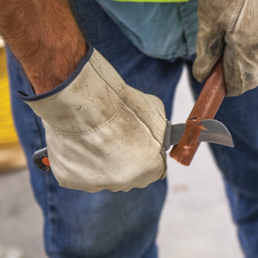 Image of UTILITY KNIFE BLADE in use.