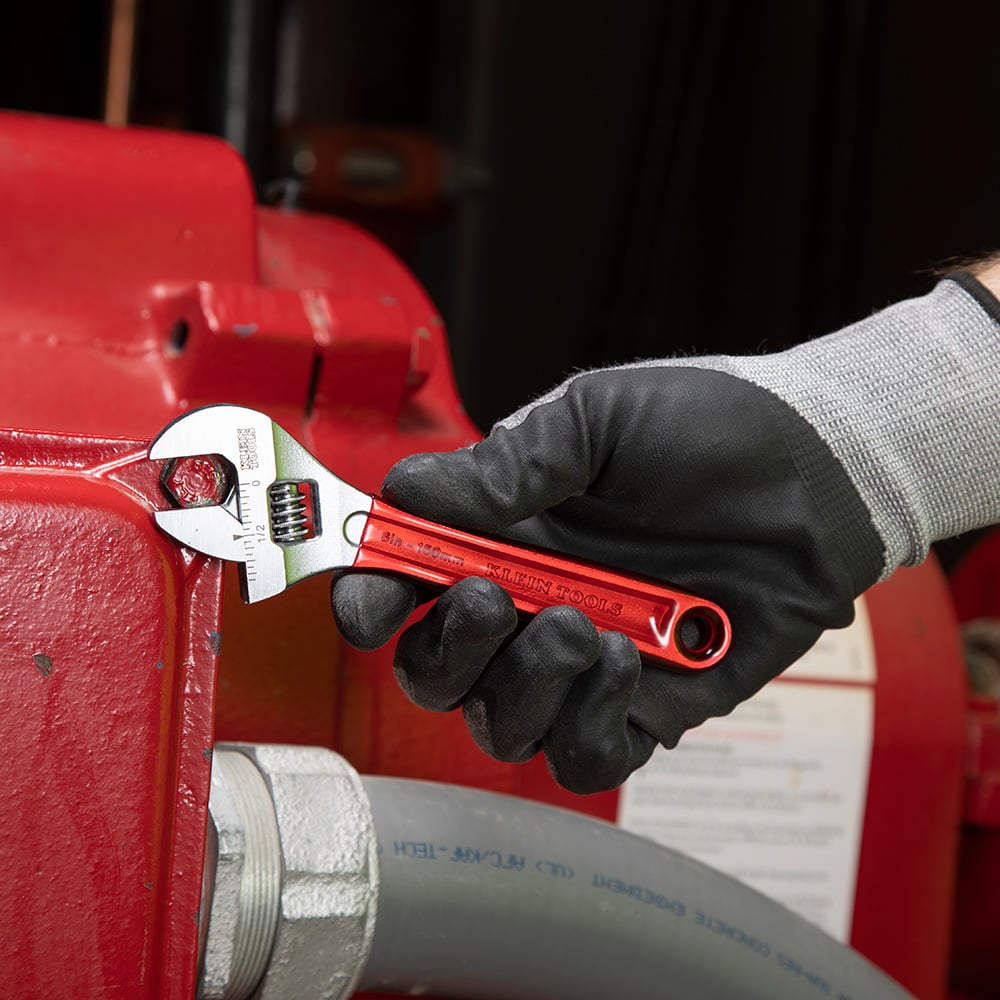 Alternate image of 6-IN ADJ WRENCH in use.