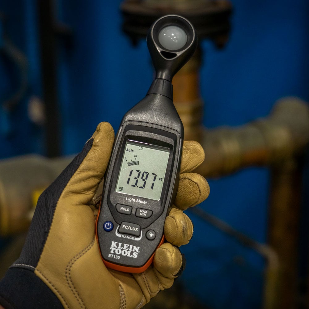 Image of DIGITAL LIGHT METER in use.