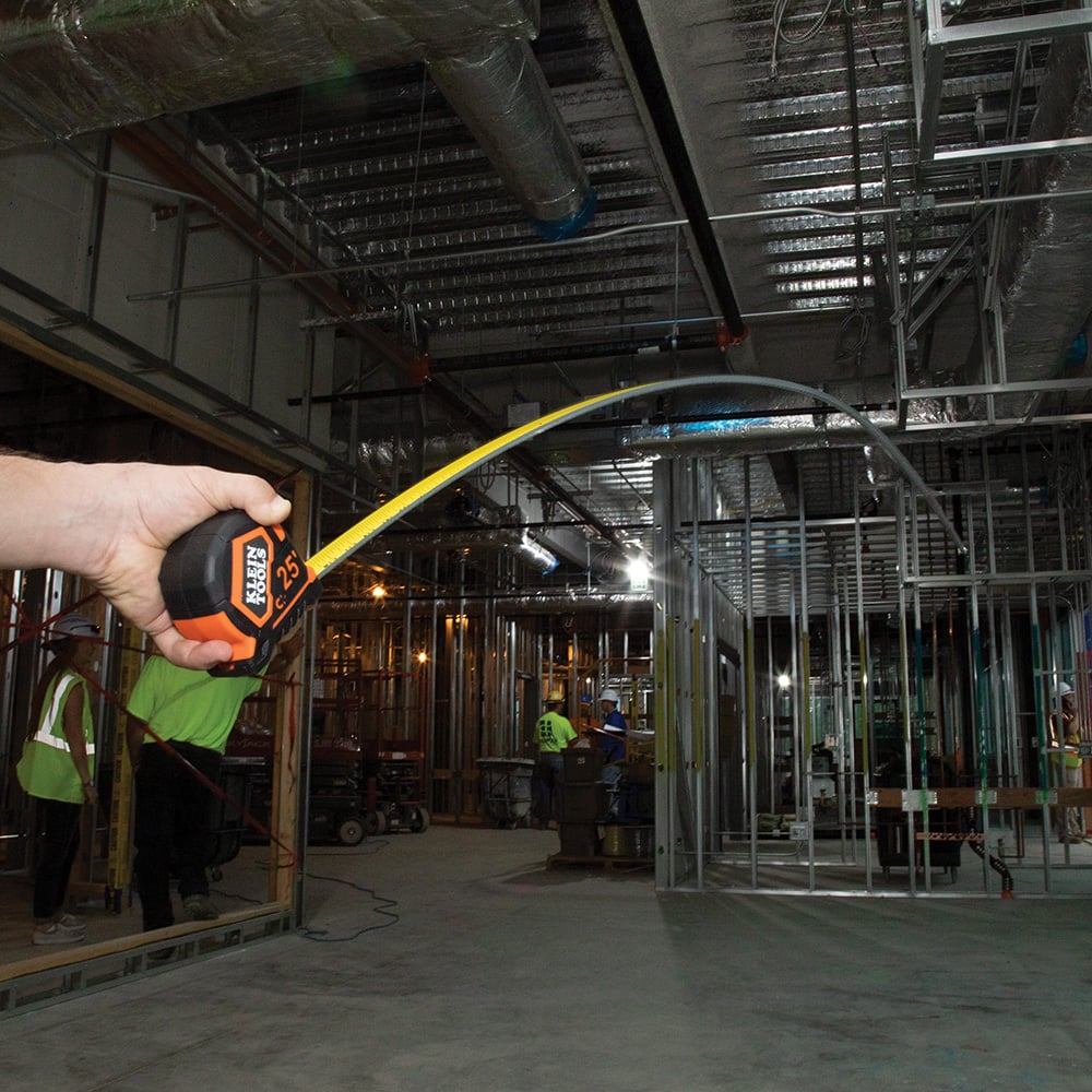 Image of 25' DOUBLE HOOK MAGNETIC TAPE in use.